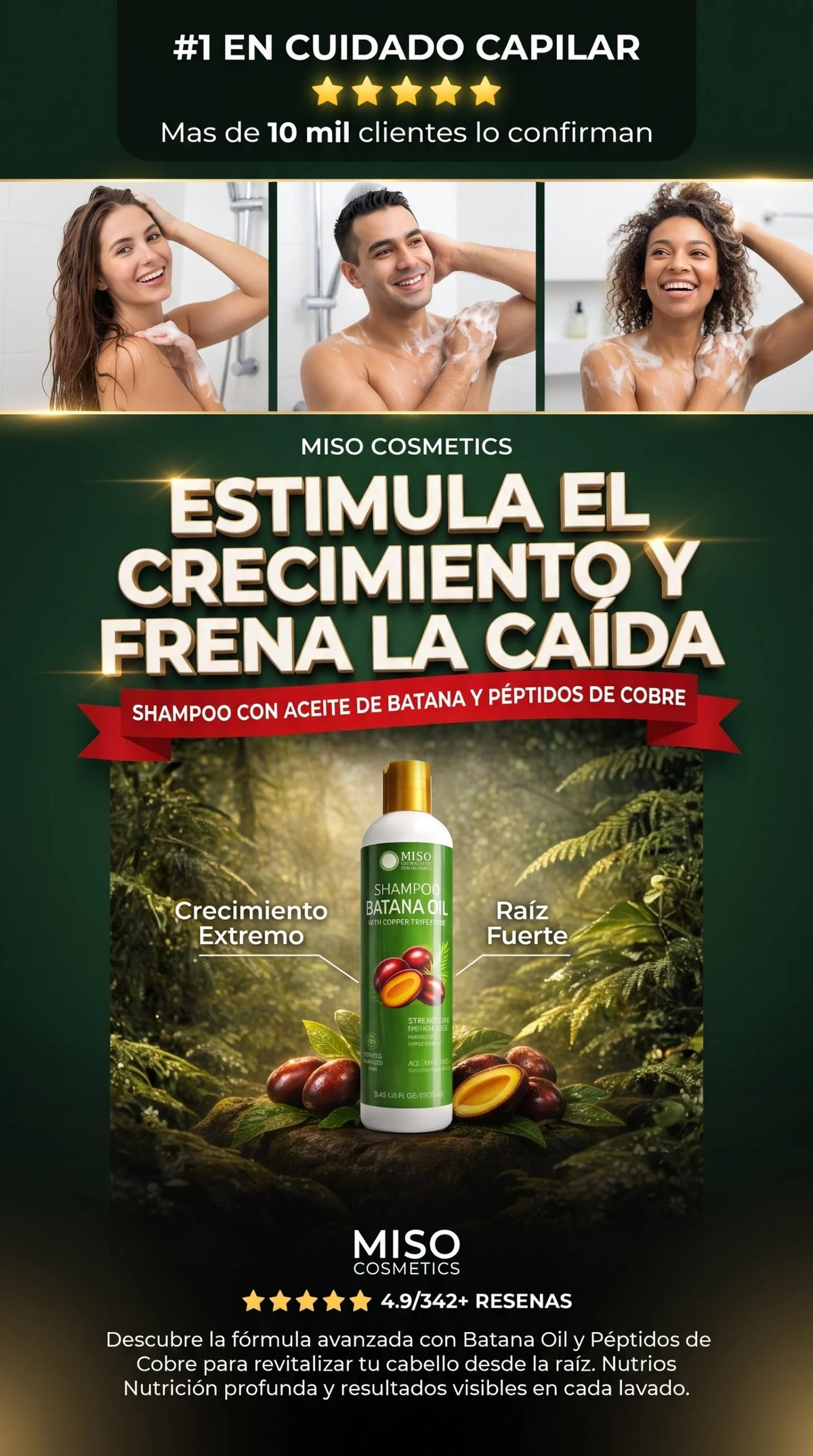 Shampoo Batana Acelerador de Cabello